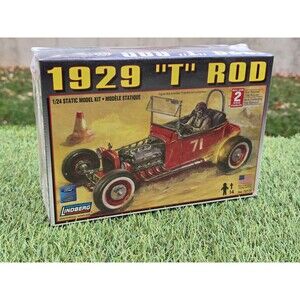 Lindberg 1:24 Scale 1929 "T" Rod Static Model Kit New Sealed Level 2 #72179